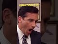 Michael Scott has NO CHILL! 🤣 #shorts #theoffice #memes #viral