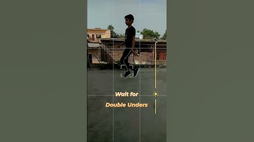 Wait For "Double Unders"🤸..#shorts #jumprope #skipping #tutorial #viral