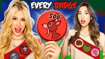 Racing To Get EVERY BADGE in 99 NIGHTS IN THE FOREST... W/ @KatrinaBuno