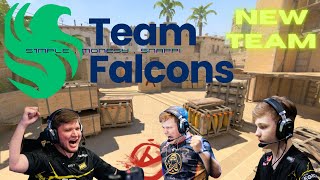 S1MPLE in FALCONS TEAM! First game with @SNAPPI and @MONESy - 20.02.24 STREAM CS2