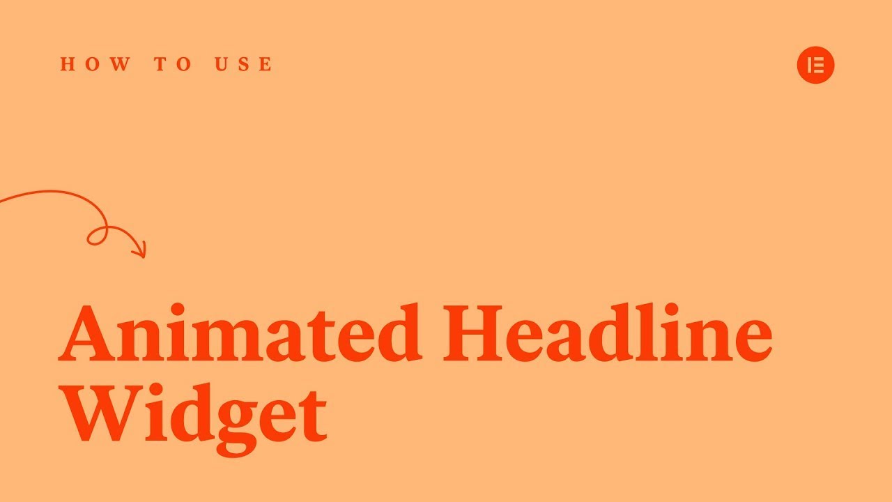 How to Use Animated Headline Text Widget in Elementor Pro - YouTube