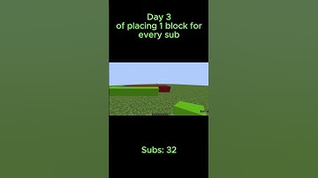 Day 3 of placing 1 block for every subscriber I have | #minecraft #gaming #shorts #fyp