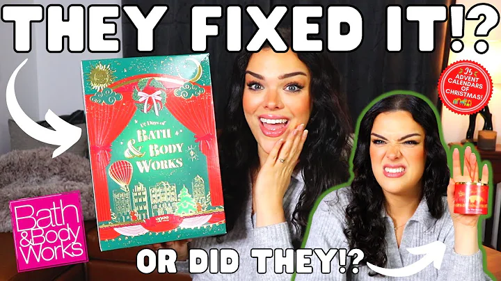 THEY FIXED THE PROBLEM...OR DID THEY?! Bath & Body Works Advent Unboxing (25 Calendars #12)