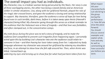 Year 10-Devising Log-Section 3