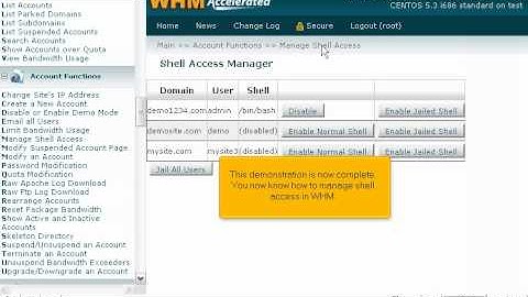How to manage shell access in WHM - WHM Tutorials