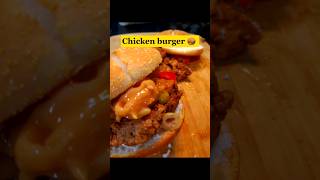 Chicken burger ? shortvideo youtubeshorts trendingshorts viral new youtube cooking foodie 