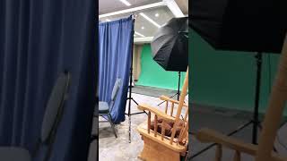 Photoshoot SetUp w/ Greenscreen Background. #photography