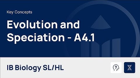 Evolution and Speciation [IB Biology SL/HL]