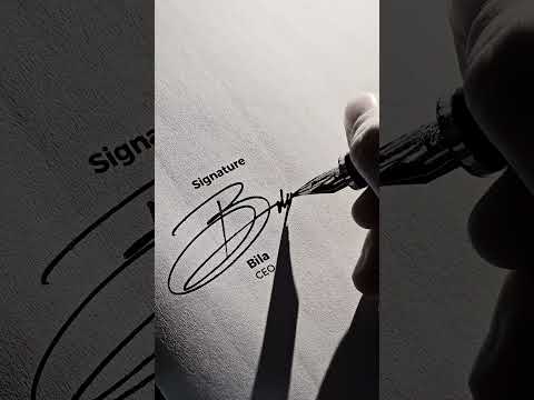 How To Design Your Own Amazing Signature Name Bila 