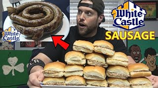 Turning A White Castle Crave Case 30 Sliders Into A Giant 4500 Calorie Sausage Wheel La Beast