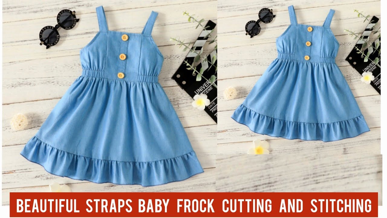 Beautiful Elastic Waist Baby Frock Cutting and Stitching/Baby ...