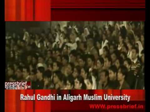 Rahul Gandhi in Aligarh Muslim University