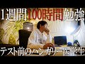 【驚異の6割留年】1週間で100時間勉強するテスト前のハンガリー医学生