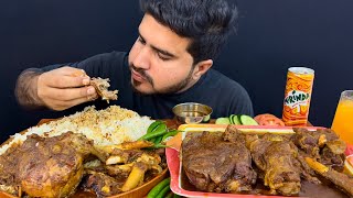 ASMR EATING SPICY MUTTON CURRY+WHITE RICE+GREEN CHILLI || REAL MUKBANG(NO TALKING)