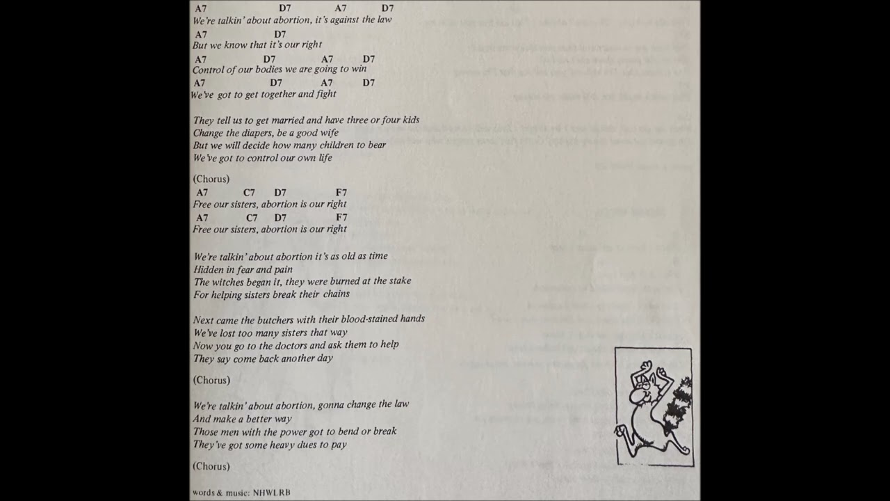 The Chicago & New Haven Women's Liberation Rock Bands "Mountain Moving Day" 1972 *Abortion Song*