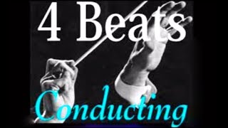 Conducting Lessons 4 Beats 指揮法 ４拍子の振り方 Hiro Fujikake Youtube