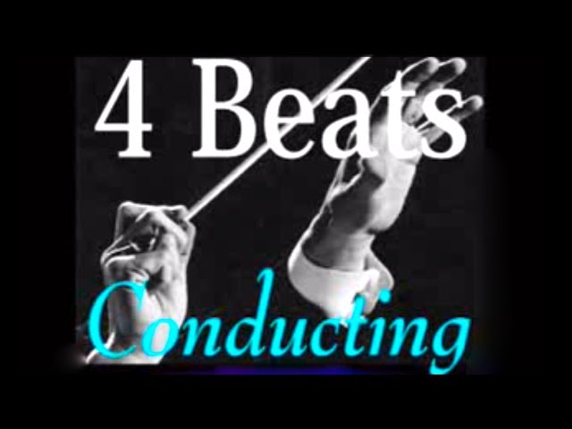 Conducting Lessons 4 Beats 指揮法 ４拍子の振り方 Hiro Fujikake Youtube