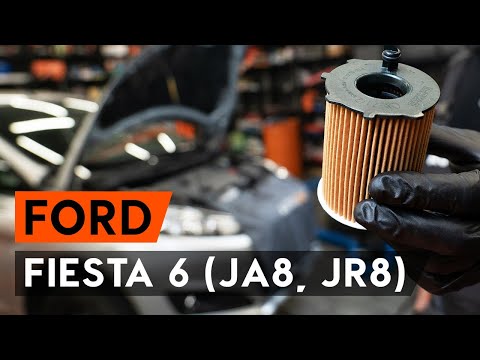 How to change oil filter and engine oil on FORD FIESTA JA8