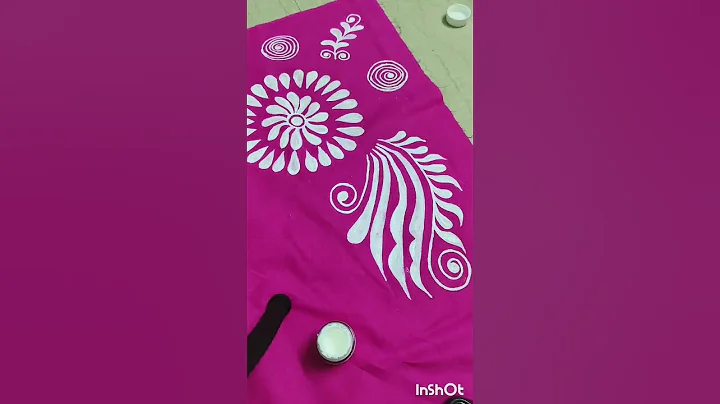table cloth painting #design #art #fabricpaint #shorts #youtubeshorts #viral #febric #painting
