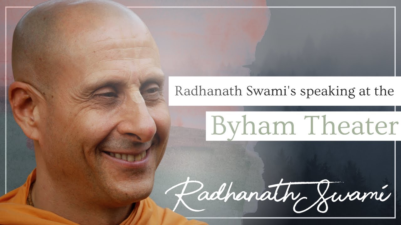 Radhanath Swami Speaking At The Byham Theatre
