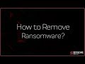 How to remove a ransomware virus windows