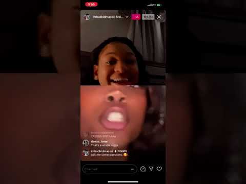 Bad kid maceii and Mykel arguing with jaythickums friend on live