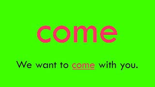 Sight Word Come Song