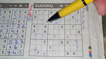 (#2909) Monday. Four Stars Sudoku puzzle. Bonus Extra edition. 06-07-2021 Extra part 2 of 4
