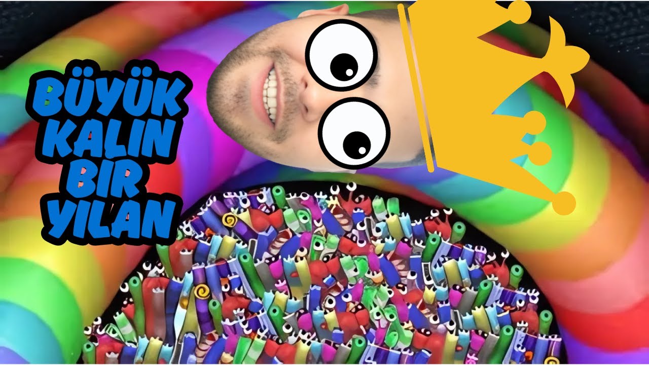 DEV YILANA DÖNÜŞTÜM! 🐍 - Slither.io Efsane Taktikler!#keşfet #slitherio #keşfetteyiz