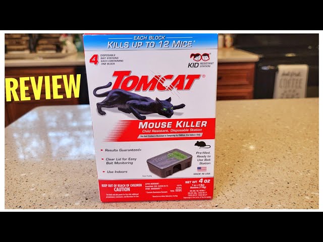 TOMCAT Child Resistant, Disposable Station Mouse Killer in the