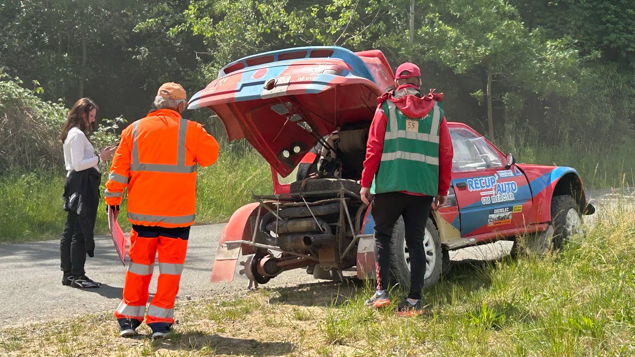 Changement de roue pour Vincent Foucart Rallye TT Jean de la Fontaine 2025