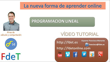FdeT: PROBLEMA DE PROGRAMACION LINEAL 1