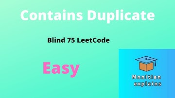 Array 1.3 | Contains Duplicate | Blind 75 Leetcode  | C++ | Interview Placement | Leetcode 217
