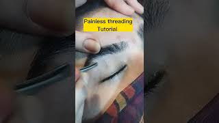 Eyebrow threading tutorial Episode 10? perfect eyebrow shape #youtubeshorts #shorts