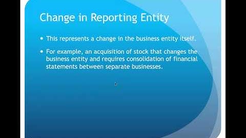 Changes and Error Analysis Lecture