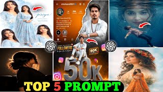Trending social media profile photo editing || Instagram milestone poster kaise banaye || Chatgpt ai