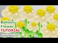 White daisy flower  balloon tutorial