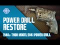 1940s Thor Power Tool Company Model 5041 Electric Hand Drill Restoration! Antique Tool Restored!