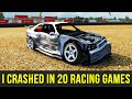 I CRASHED in 20 Racing Games