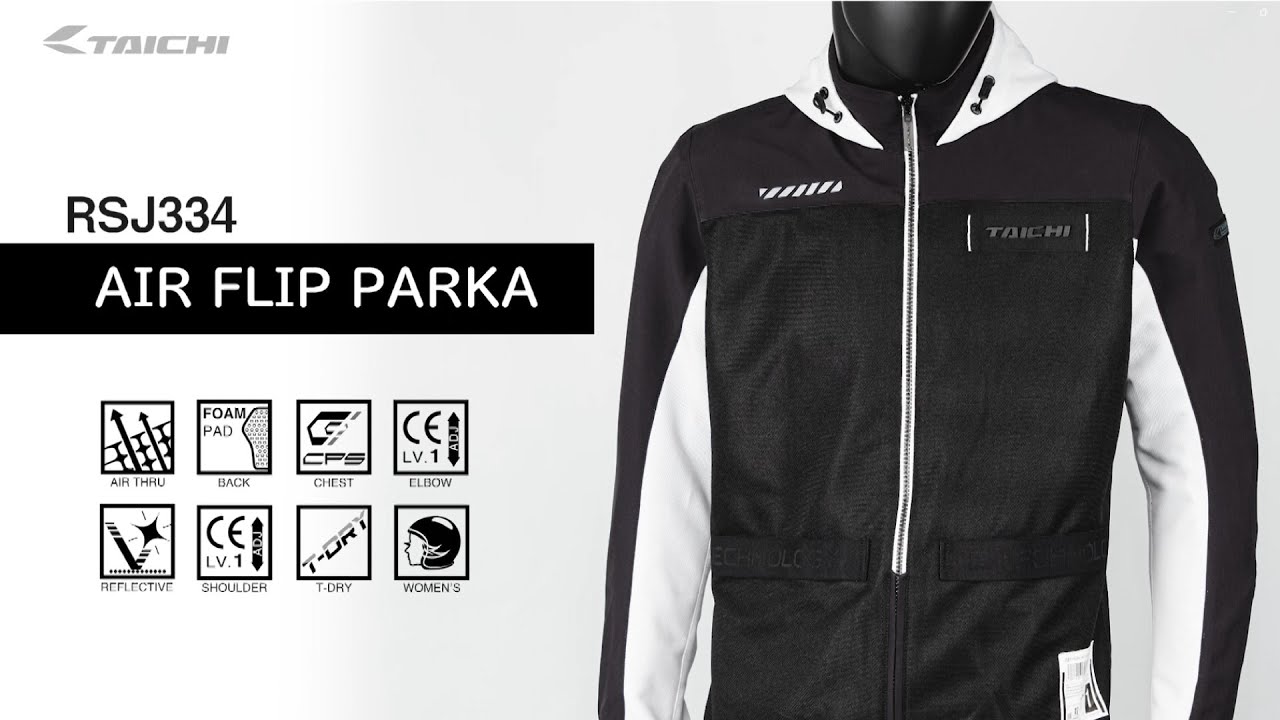 TAICHI】RSJ334 AIR FLIP PARKA - YouTube