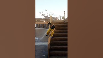 360 Flip to Fs Lipslide in @skate, but the RAIL IS FAKE! 🤯 #shorts