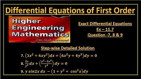 B S Grewal Ex. 11.7 Step wise detailed solution of 7, 8 & 9