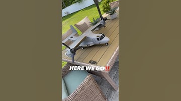 RC V-22 Osprey transitioning during flight ✈️