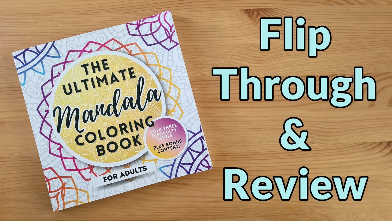 Flip Through: The Ultimate Mandala Coloring Book by Savvy Stationery - YouTube
