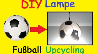 Diy fussball lampe selber machen - kinderzimmer em 2016 fußball deko
basteln deutschland fanartikel