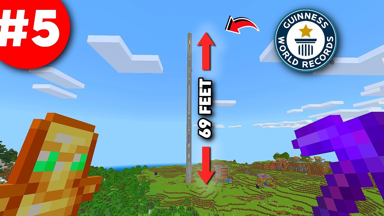 I made World's Tallest Base In Minecraft - YouTube