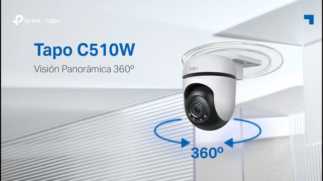 Tapo C510W - Cámara de vigilancia Wi-FI para Exteriores de 360º, visión  Nocturna a Todo Color de 2k (3MP), detección de Personas con IA,  Seguimiento de Movimiento Inteligente, IP65