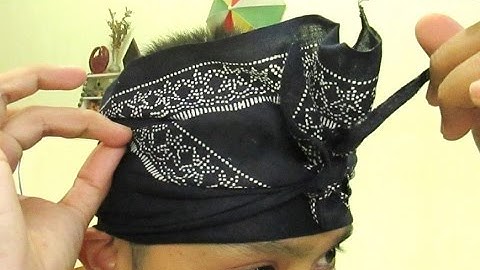 [TUTORIAL] Cara Membuat UDENG BALI Iket Lembaran - How to Wear Balinese Udeng [HD]