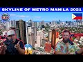 Americans React to Manila , Philippines | Spectacular Skyline of Metro Manila Philippines 2021