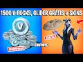 FORTNITE - 1500 V-BUCKS RECOMPENSA, GLIDER GRÁTIS e NOVAS SKINS?!